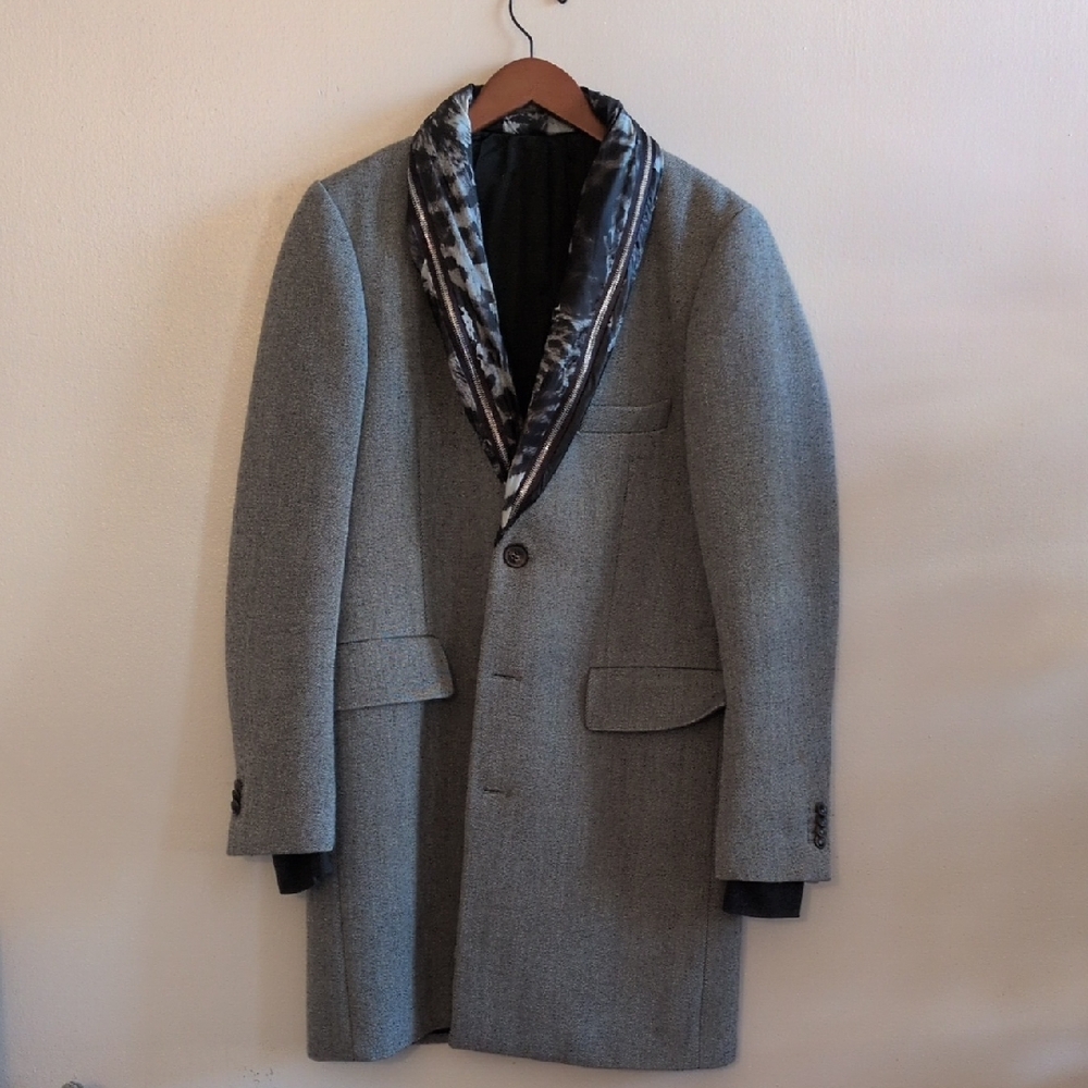 Paul Smith Men's Gray Wool Coat